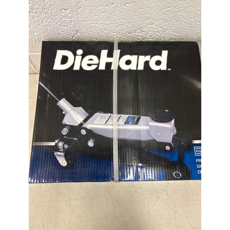 DieHard 2.5 Ton Floor Jack, Lifting Range 5.32" to 15.23", w Casters- 1225DHP