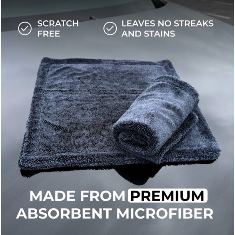 (2pk) Microfiber Car Drying Towel 36x24" Ultra Absorbent, Detailing & Cleaning