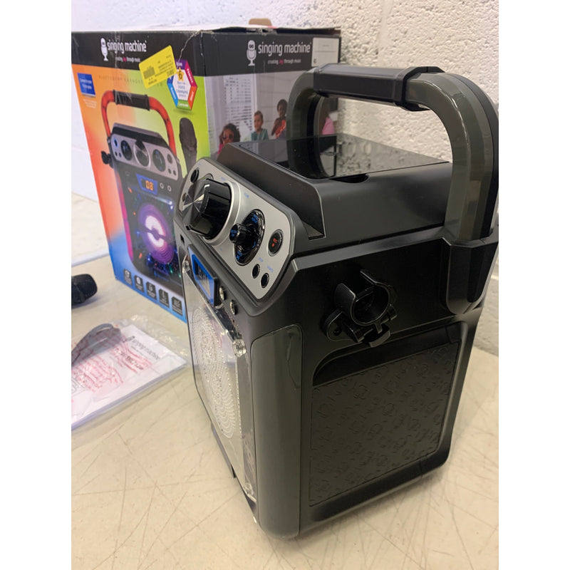 Singing Machine Groove Cube Hype Bluetooth,  Karaoke Machine Speaker & Mic