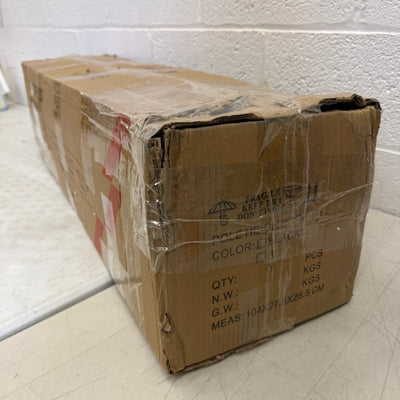 20ft Light Pole Adjustable Metal Post with Mounting Rebar Cage, Black, Pole ONLY