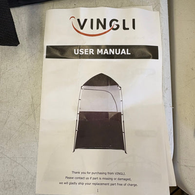 VINGLI 6.8FT Outdoor Shower Tent Changing Room Portable Camping Shelters