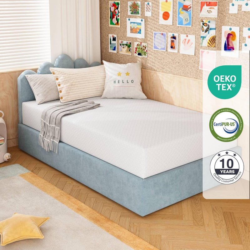 8" Green Tea Memory Foam Mattress (Full Size) Medium Firm w/ Removable Cover