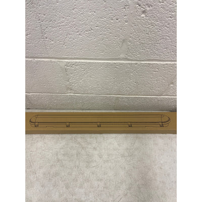 HYPERLITE 4FT 40W Vapor Tight LED Light, 130LM/W 5000K Vapor Proof Fixture