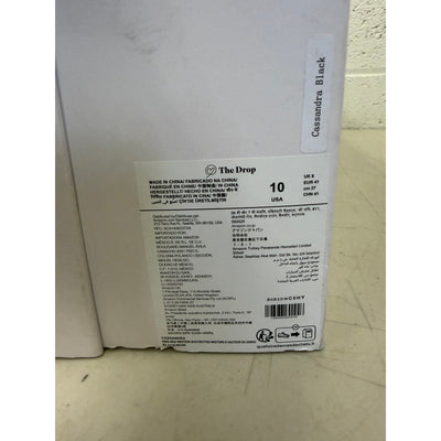 The Drop Women's Cassandra Knee-High Block Heel Western Boot, Black, Size 10