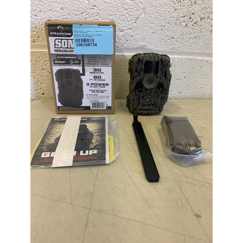 Sonix Stealth Trail Cam 30 Megapixel Wireless Cellular Camera Kit STC-SXPWCBB