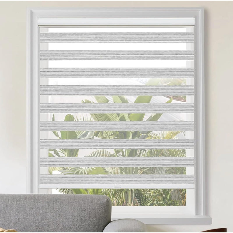 Tonature Cordless Zebra Window Blinds, Light Control Day & Night Cream 31"Wx72"L