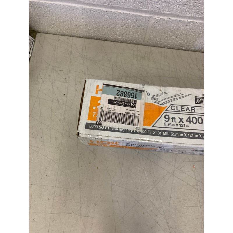 HDX 9 ft. x 400 ft. 0.31 mil High Density Painters Plastic