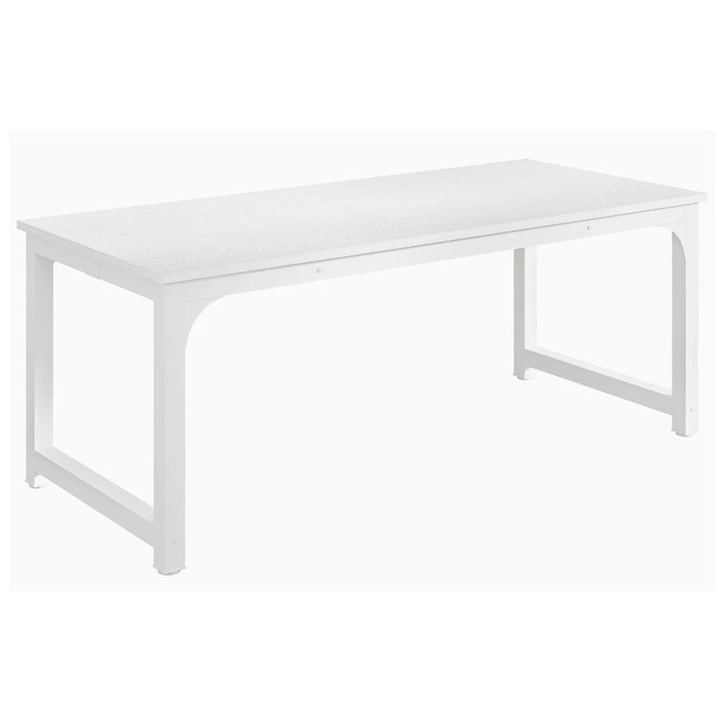 Tribesigns Rectangular Table Computer Desk Conference Table 71" x 32" White