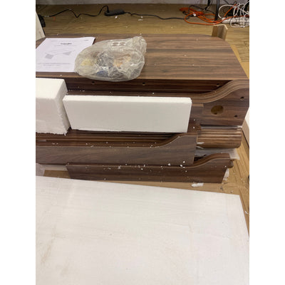 Tribesigns 62.2" Wood Executive Desk Simple Rectangular Computer Table Brown