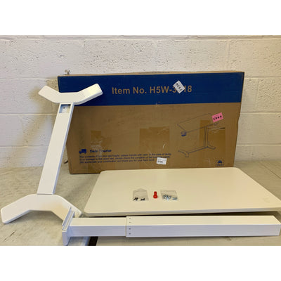 FLEXISPOT Medical Adjustable Overbed Bedside Table w Hidden Casters 32" x 18"