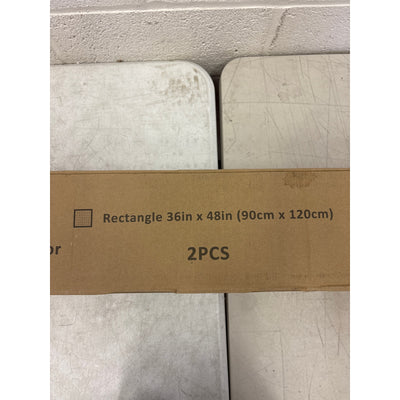 2-Pack Office Chair Mat For Carpet 36" x 48" Plastic Heavy Duty Desk Mats Clear