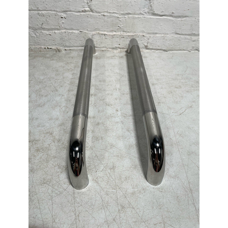 Juego de 2 barras de apoyo para ducha Rockgoya de 24 pulgadas, acero inoxidable