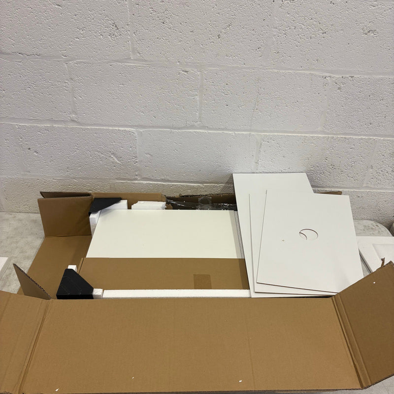 WLIVE TV Stand for 65" TV, Mid Century Entertainment Center w Storage Cabinets