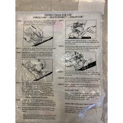 Swede-O Ankle Lok Support with Knit Tongue, XX-Small Ankle Brace White