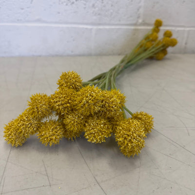 Set-of-6 Pod Bundle Artificial Flower Set (25in L) Durable Faux Greenery- Yellow