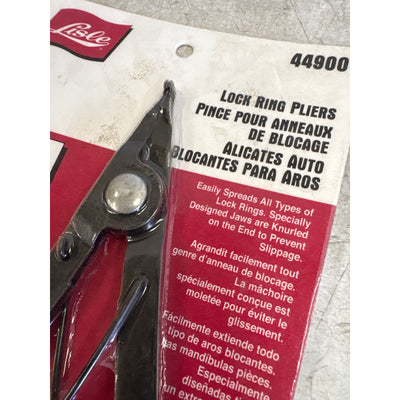 Lisle Lock Ring Pliers, Knurled Ends Prevent Slippage, Spread Lock Rings - 44900