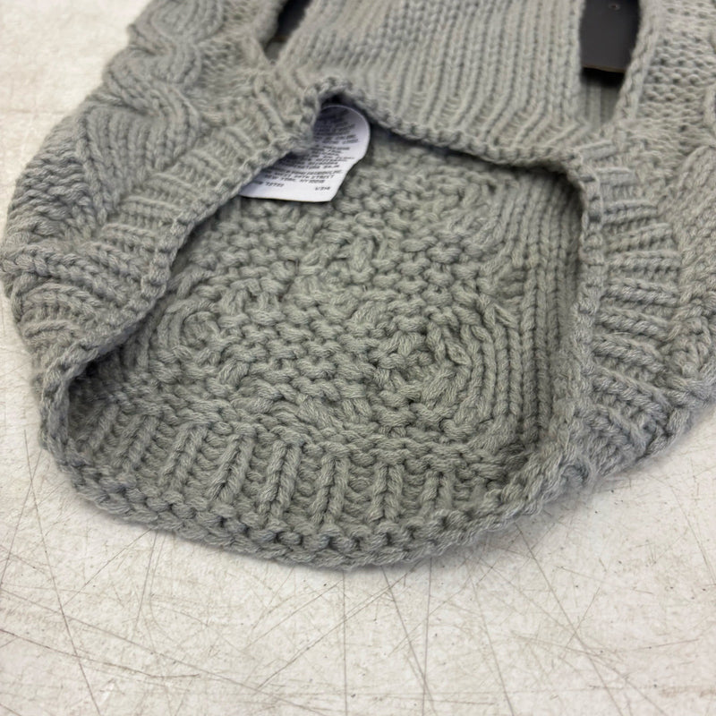UGG Pet-Classic Cable Knit Dog Sweater Size Large 14-16" Collar - Gray