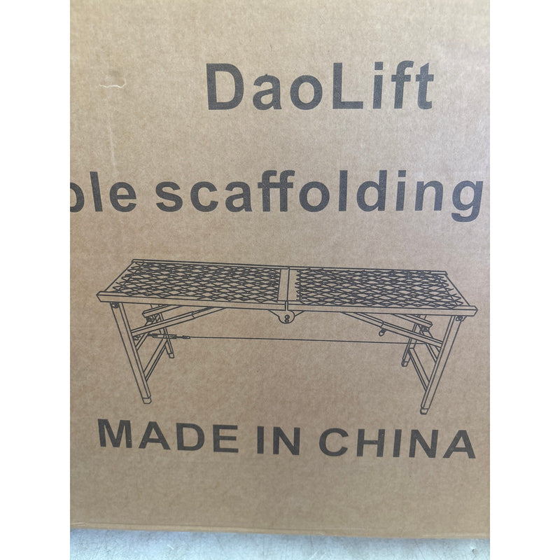 DaoLift Heavy Duty Scaffolding Platform 15.75"x59.05" Portable Work Bench 660lb