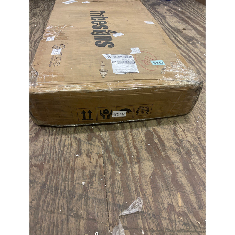 Tribesigns 2 Person Desk, Double Office Desk for Two People, Face to Face, Brown