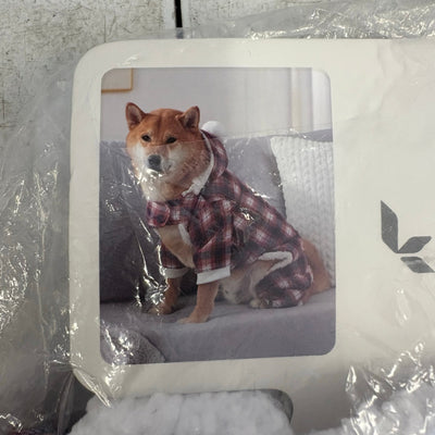 Koolaburra by UGG Pet Cozy Pajama w Hood Dog 20-21" Collar Red Plaid, Xtra Large