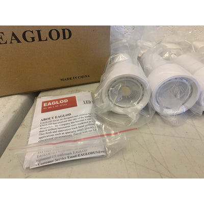 6-Pack EAGLOD 10W J Type LED Track Lighting Heads Dimmable Led 4000K Lightolier