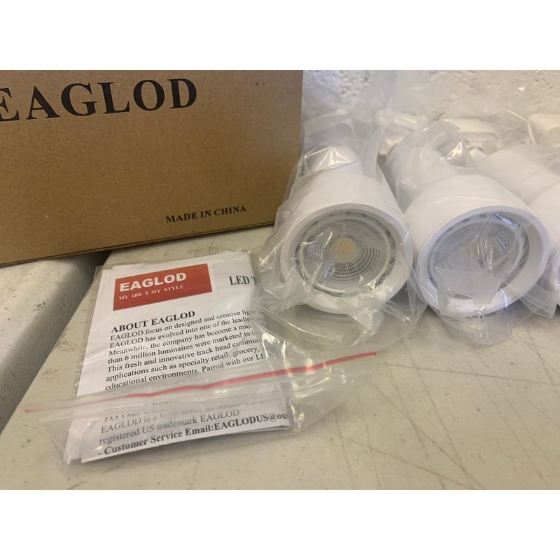 6-Pack EAGLOD 10W J Type LED Track Lighting Heads Dimmable Led 4000K Lightolier