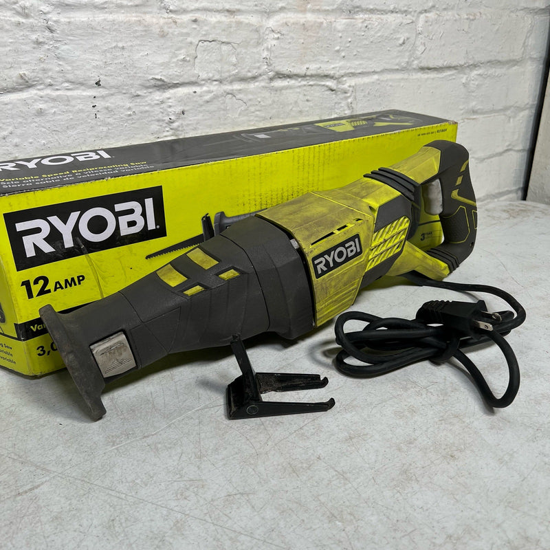 RYOBI 12 Amp Reciprocating Saw, Corded Electric, 3000CPM, SAW ONLY