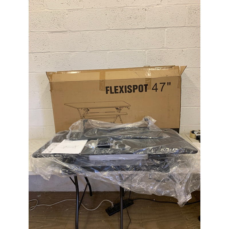 FlexiSpot Standing Desk 47" Computer Riser w Keyboard Tray BLACK M3B SEE DETAILS