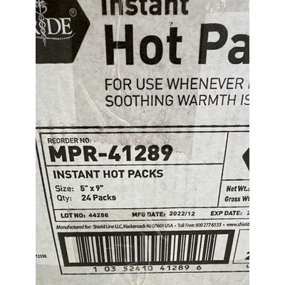 24-Pack MED PRIDE Instant Hot Packs Disposable, Pain Relief, Instantly, 5"x9"
