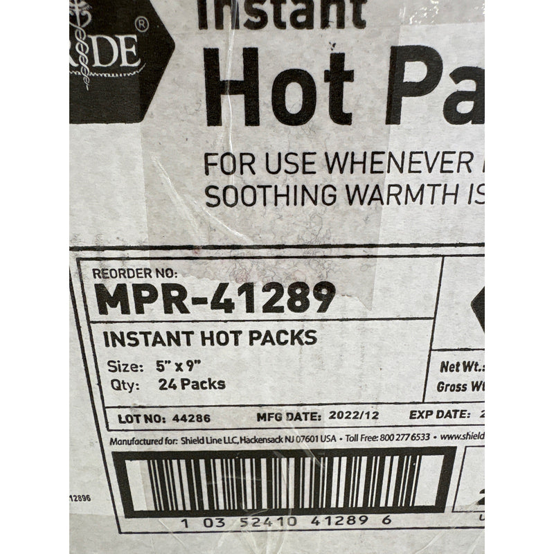 24-Pack MED PRIDE Instant Hot Packs Disposable, Pain Relief, Instantly, 5"x9"