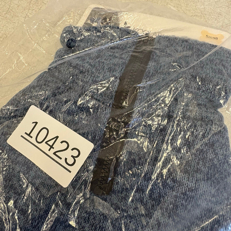 Koolaburra by UGG Pet Flannery Half Zip Dog Vest - 12-13" Collar, Blue - Small