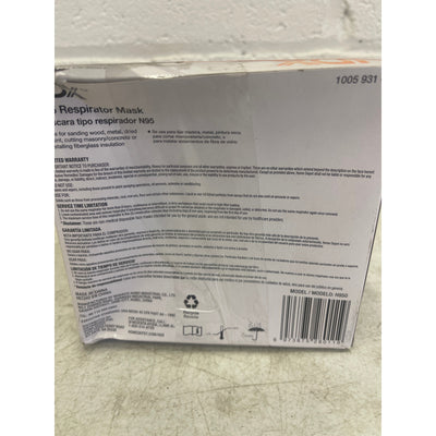 LOT-OF-40 HDX N95 Disposable Adult Respirator Mask Head Strap Medium/Large White