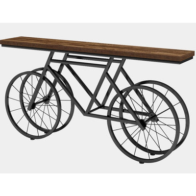Tribesigns Console Table 71" x 33" x 12" Extra Long Sofa Table w Bicycle Base