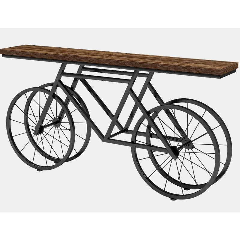 Tribesigns Console Table 71" x 33" x 12" Extra Long Sofa Table w Bicycle Base