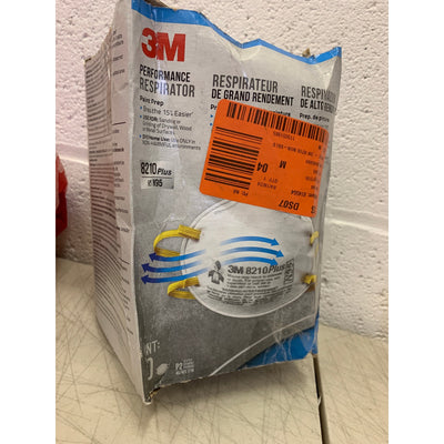 8-BOXES-OF-20-MASKS 3M 8210 Plus Paint Sanding Dust Particulate N95 Respirator