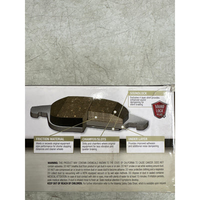 Carquest Professional Platinum Brake Pads, Hardware Ceramic Quiet Front, PXD699H