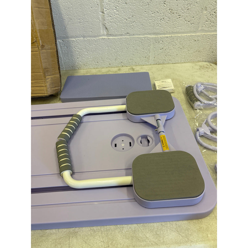 4in1 Multifunctional Abdominal Pilates Fitness Board Foldable with Timer, Purple
