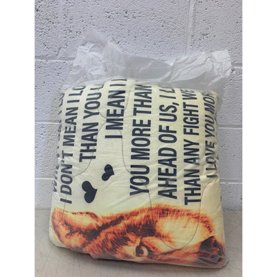 Sleepwish Wolf Love Comforter Set Personalized Letter Gold Comforter 4-Pc QUEEN