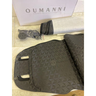 OUMANNI Seat Covers Universal Fit Breathable Suede 2 Front Seat/Headrest Black