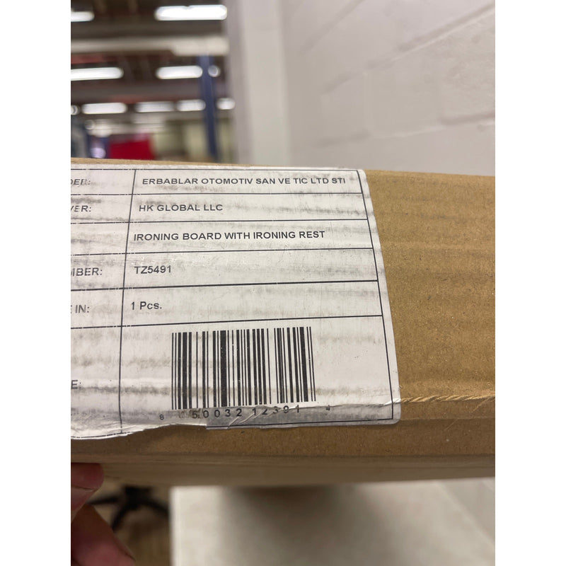 Tidy Zebra Ironing Board w 4 Layered Cover & Pad, 43"L x 14"W x 36"H Height Adjustable