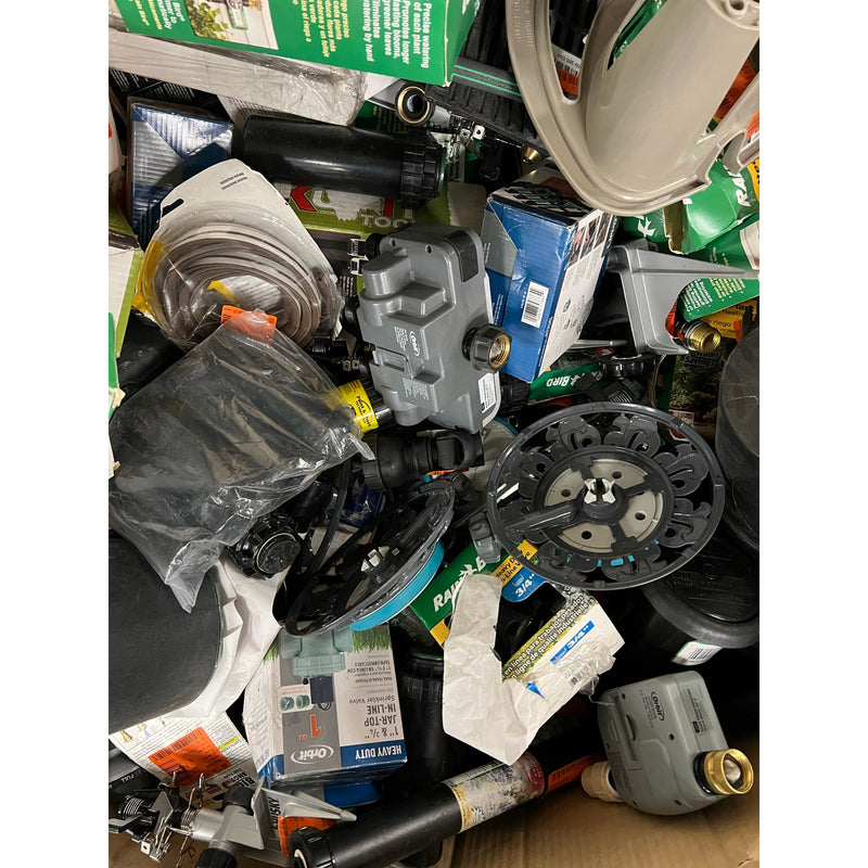 Outdoor Lawn, Garden and Patio Cleanout Pallet, Power Tool Accessories, Watering Equipment