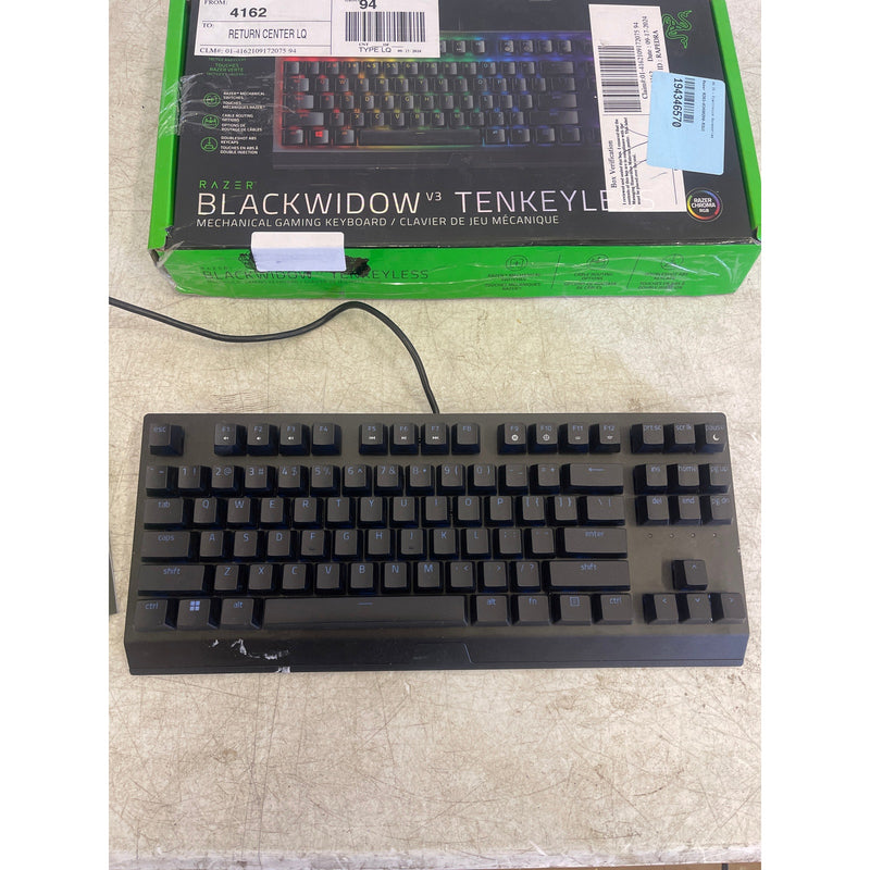 Razer - BlackWidow V3 TKL Wired Gaming Keyboard Mechanical Green Clicky Tactile