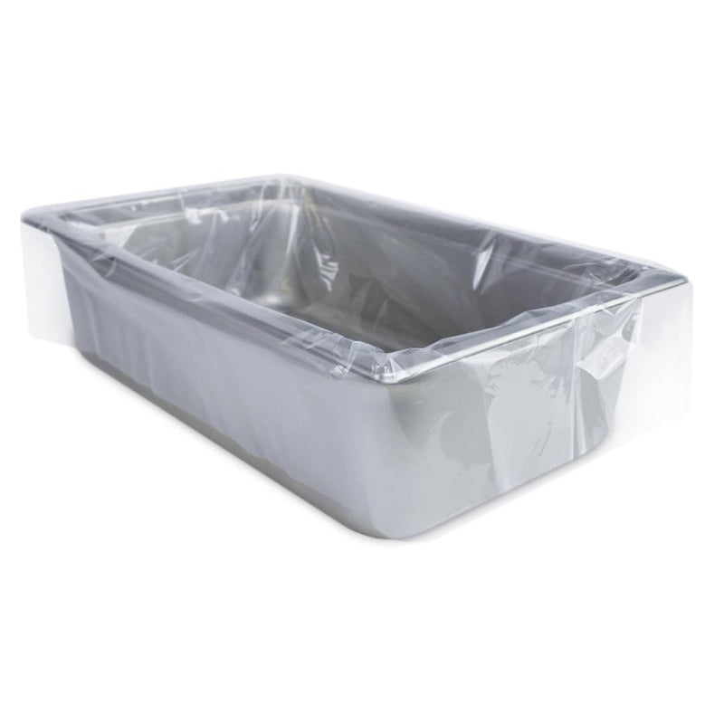 PanSaver Hotel Clear Pan Liners for Easy Clean Up - Disposable Buffet Pan Liners
