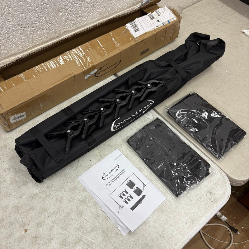 ShowMaven Background Stand 8.5ft H x 10ft W Adjustable Photo Backdrop Stand