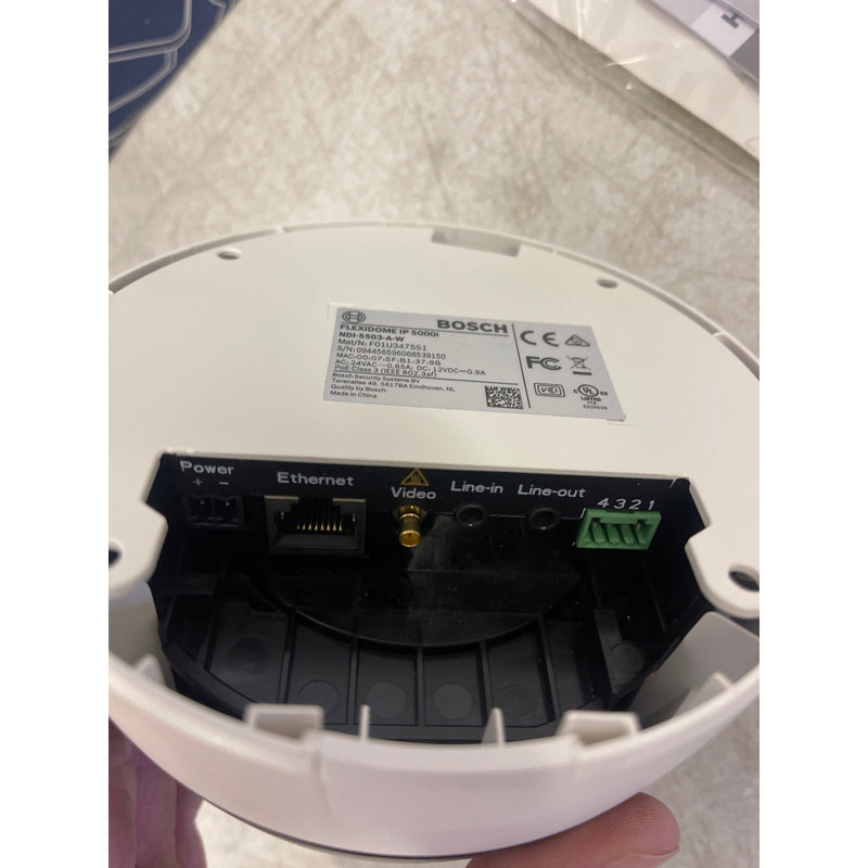 Bosch Dome Camera FLEXIDOME IP 5000i 5MP HDR 3-10mm AVF H.265