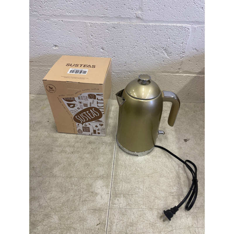 SUSTEAS Electric Kettle 57oz Hot Tea Kettle Water Boil Stainless Steel - Gold