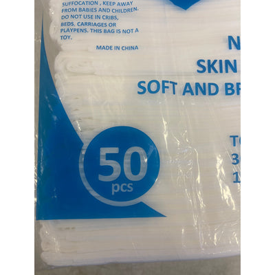 Starlit Disposable Sheets 50pcs 39"x79" SMS Material Water Resistant - White