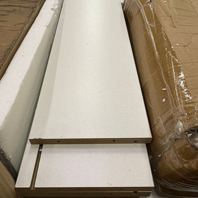 ChVans White Dresser w LED Light & Charging Station, Modern Wood Dresser, READ