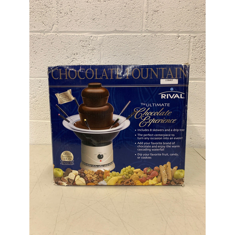 Rival 3-Tier Chocolate Fountain The Ultimate Chocolate Experience CFF5-CHP