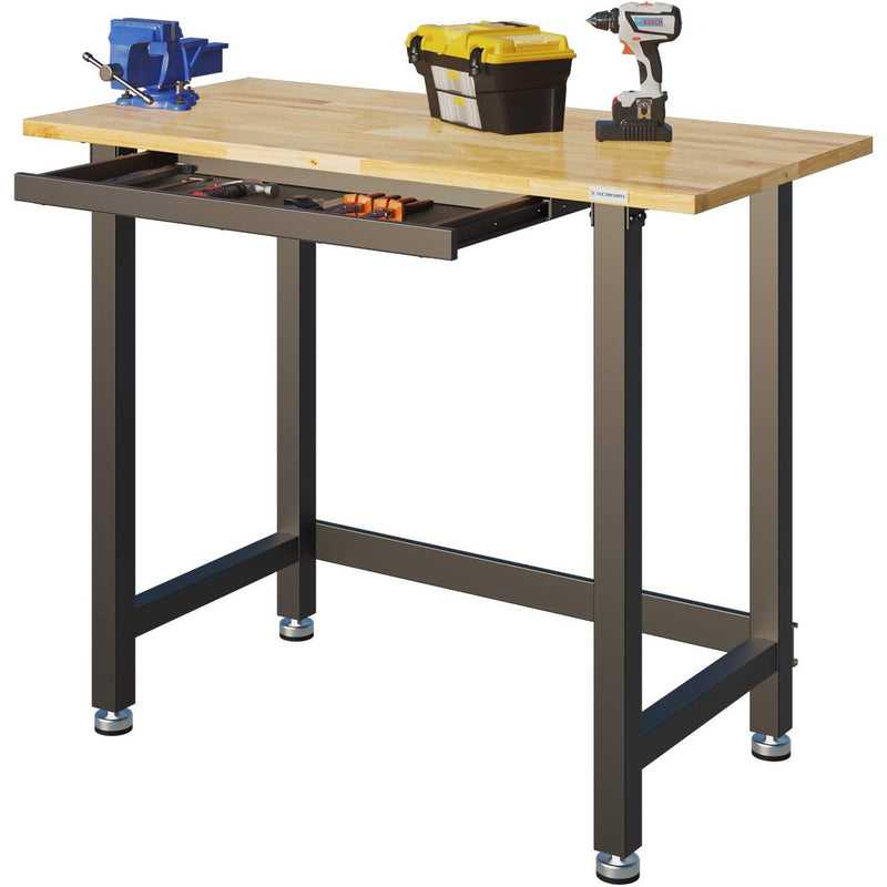 FLEXIMOUNTS Work Bench w/Drawer, 3000-lb Capacity，48“x 24“  WB201